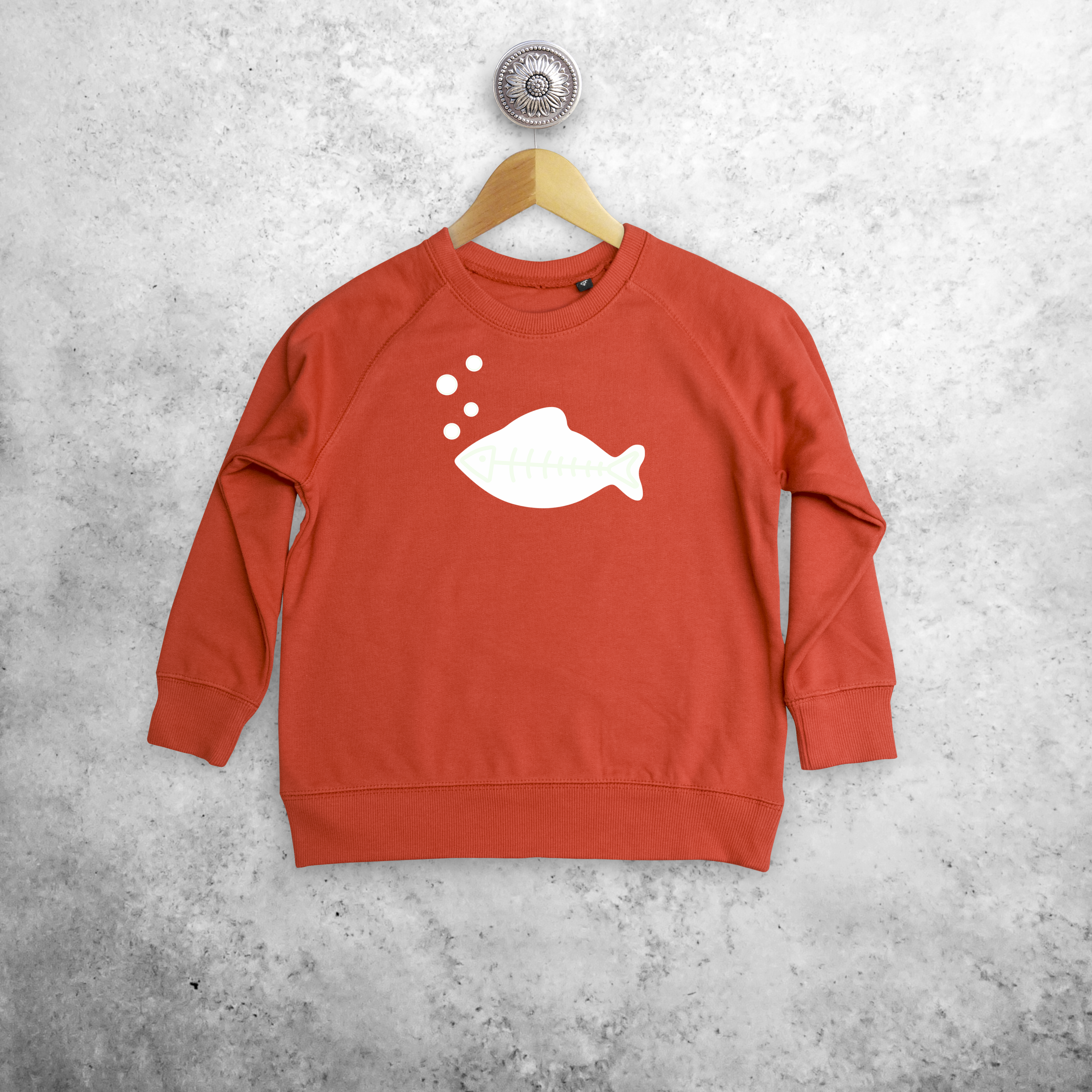 Fish glow in the dark kids sweater