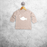 Fish glow in the dark baby sweater